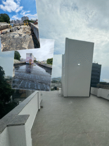 Impermeabilização, contra piso, piso e pintara terraço da "Casa da Mulher" em Madureira